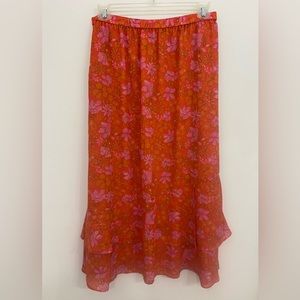 Coldwater Creek flowered skirt
